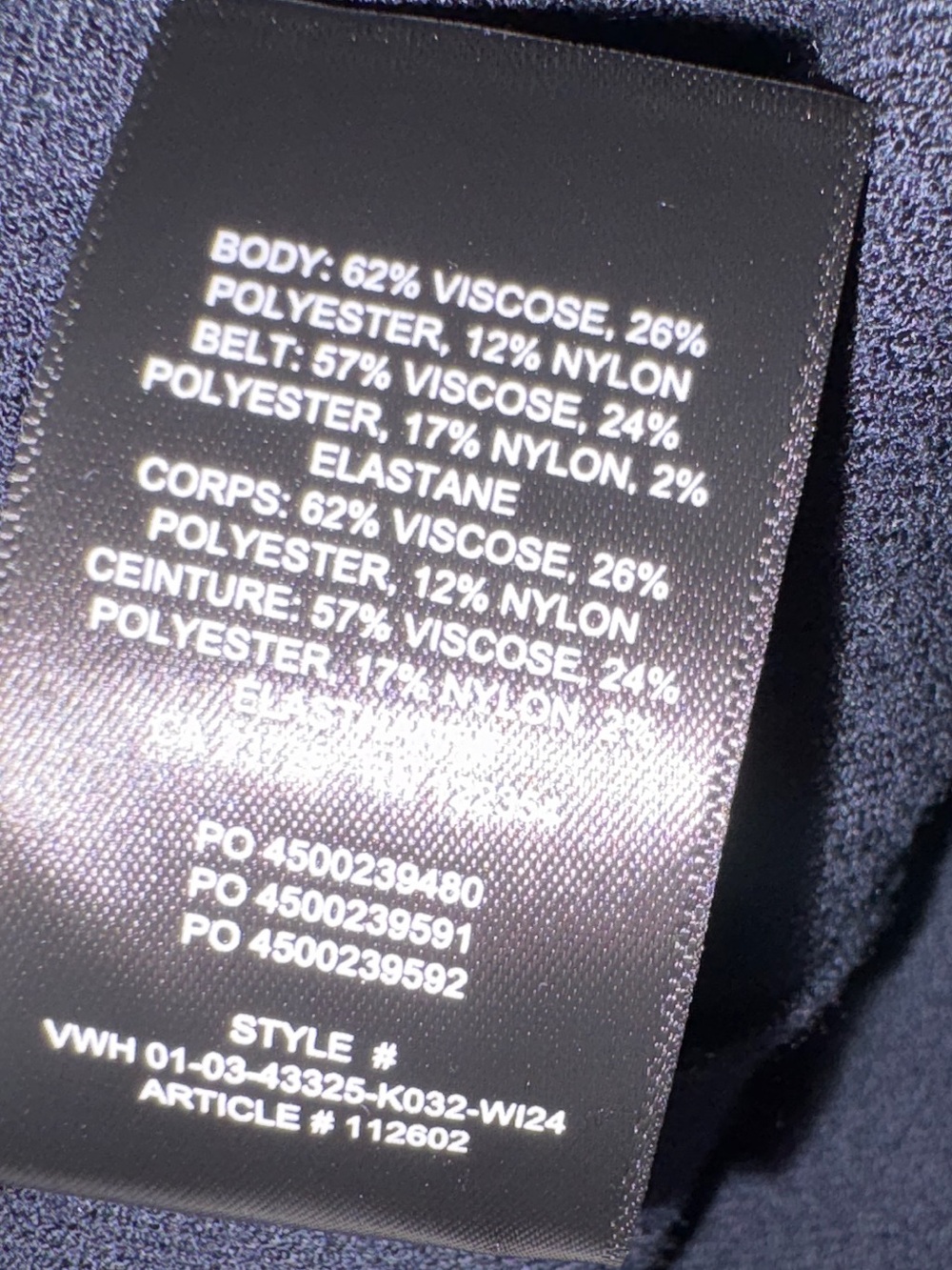 Aritzia Babaton TY Cardigan Dark Night Navy Size Medium - Picture 12 of 13